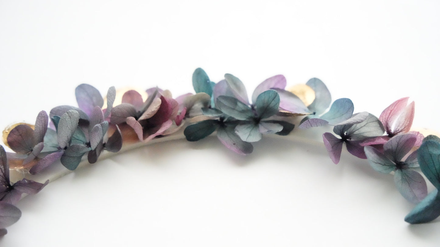 Arcada - flori - purple - auriu