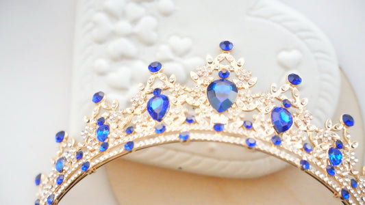 Diadema - Auriu Albastru