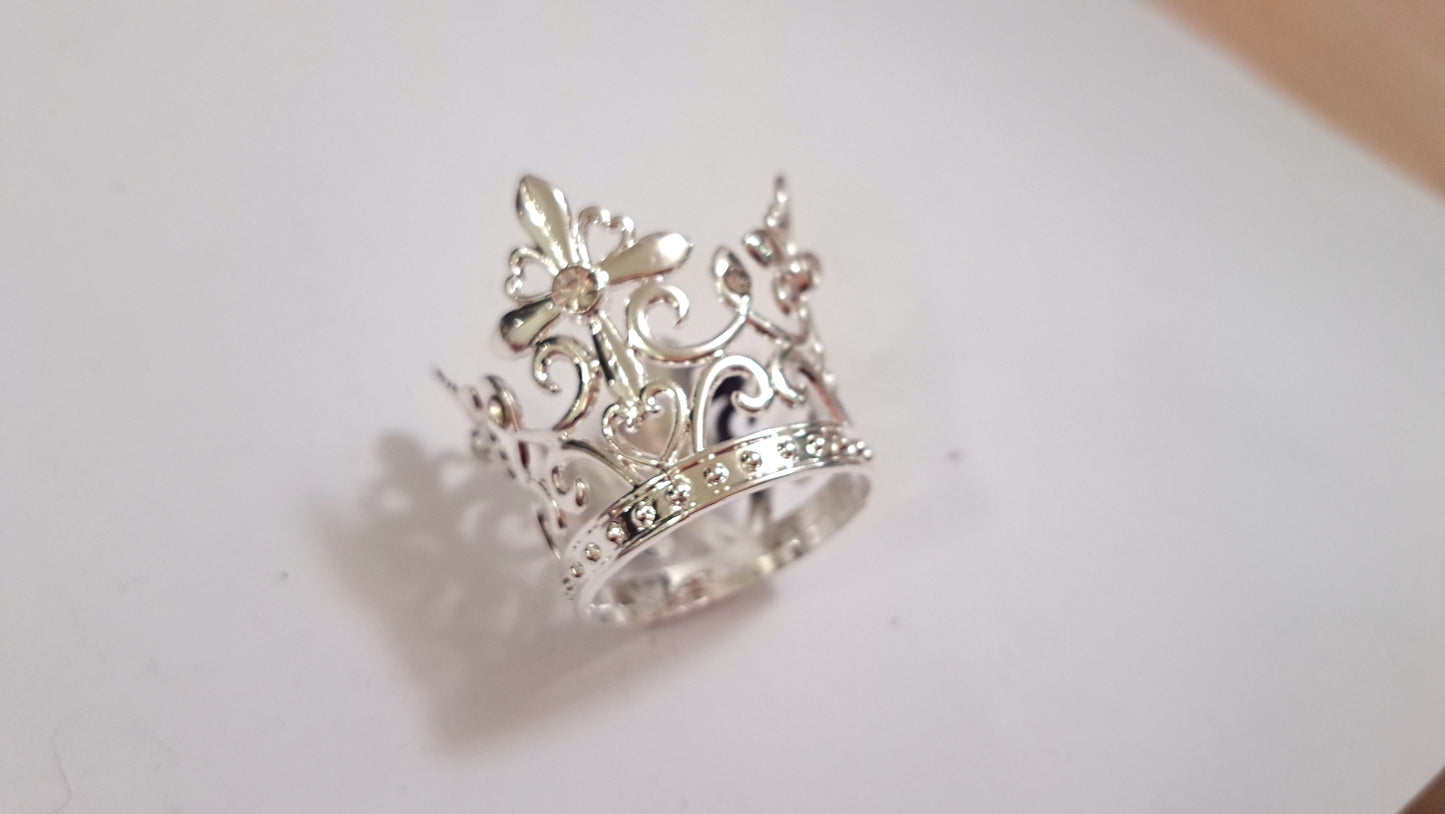 Coronita argintie - 3 cm - model 2