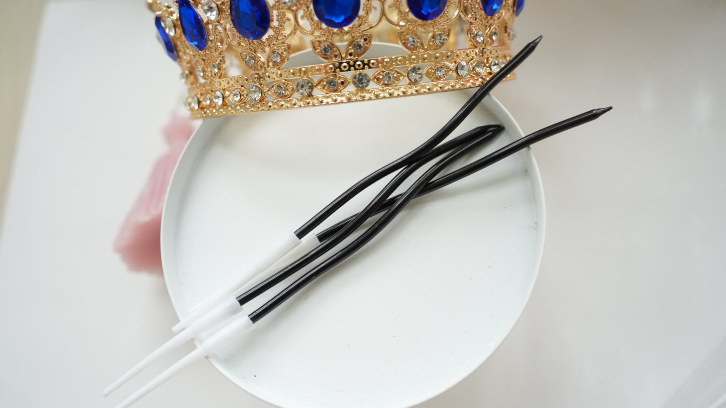 Lumanare - Ondulata - Negru