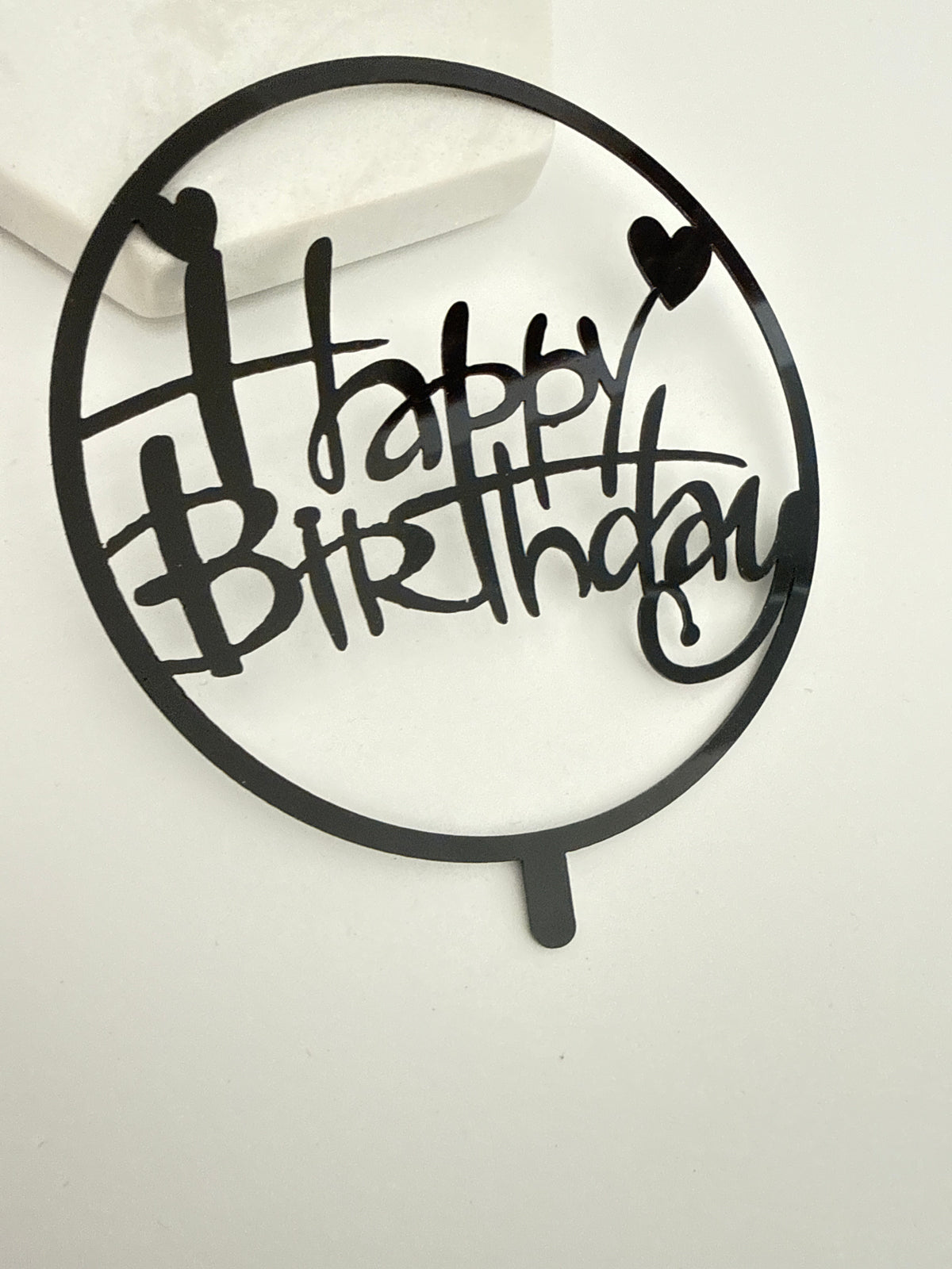 Happy Birthday - negru 7