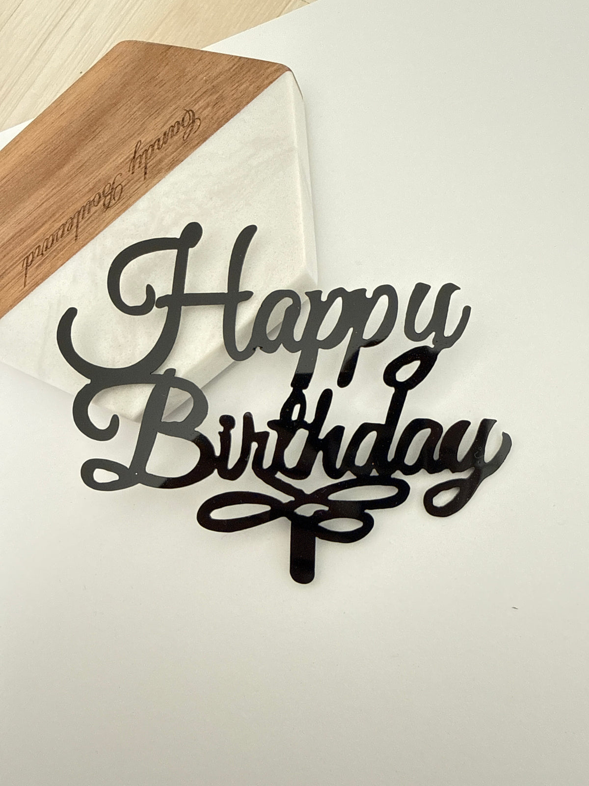 Happy Birthday - negru 2
