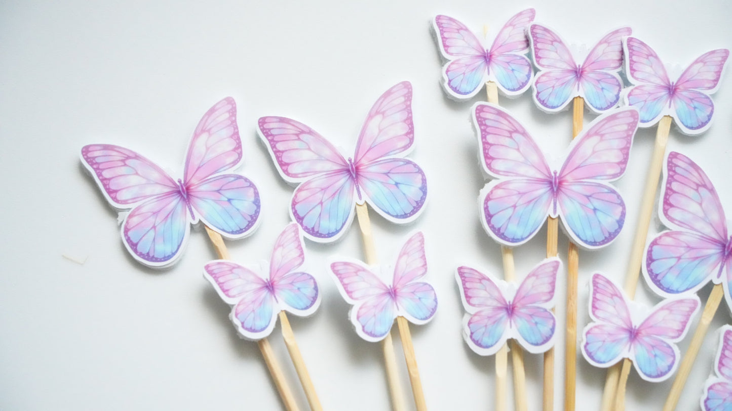 Fluturi - pastel print