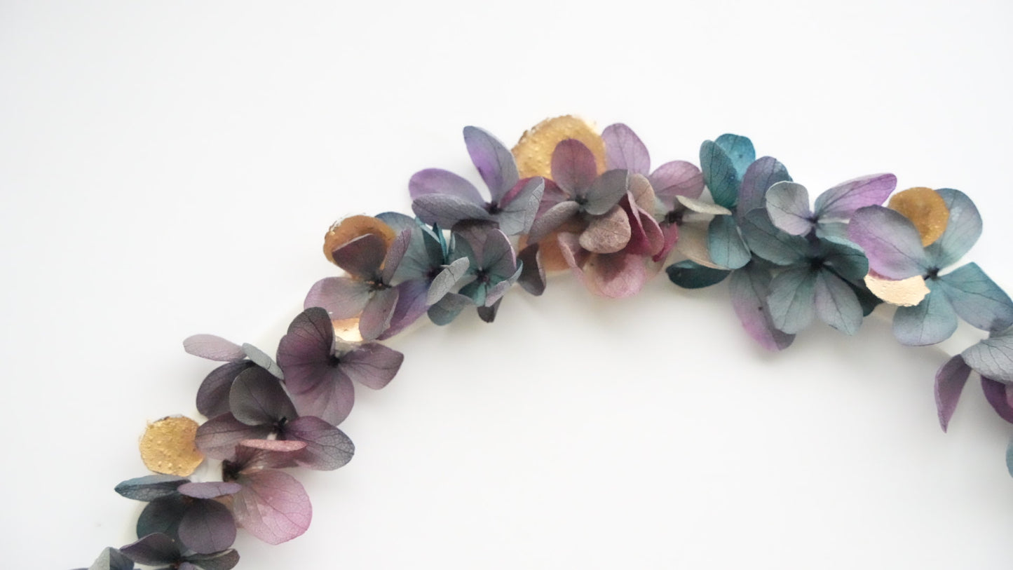 Arcada - flori - purple - auriu