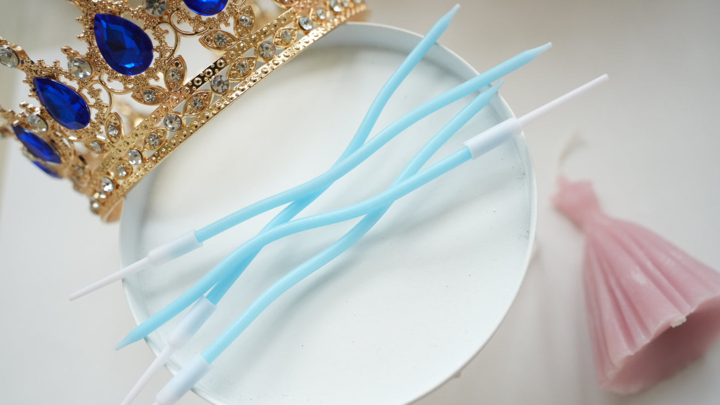 Lumanare - Ondulata - Albastru