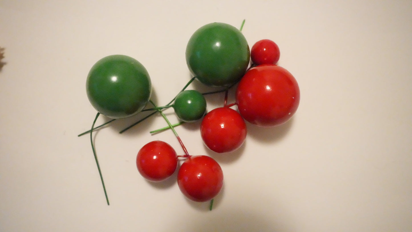 Bilute - rosu verde - Craciun