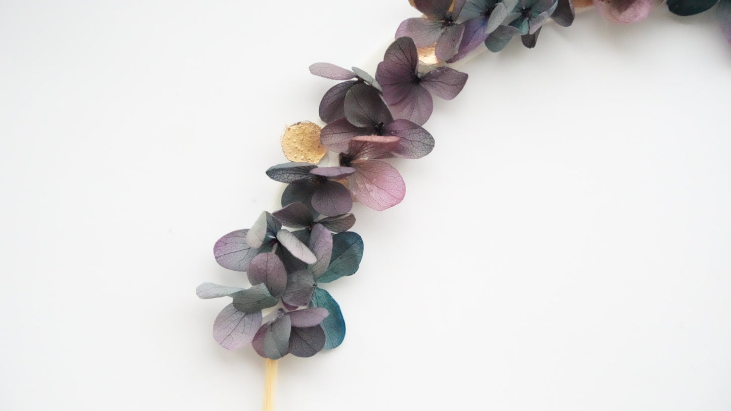 Arcada - flori - purple - auriu