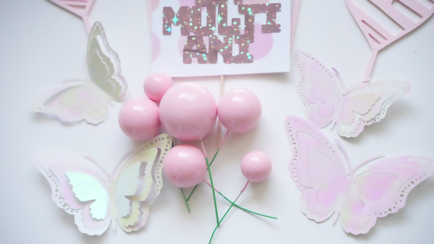 Special Candy - Set - La multi ani Pink Fluturi