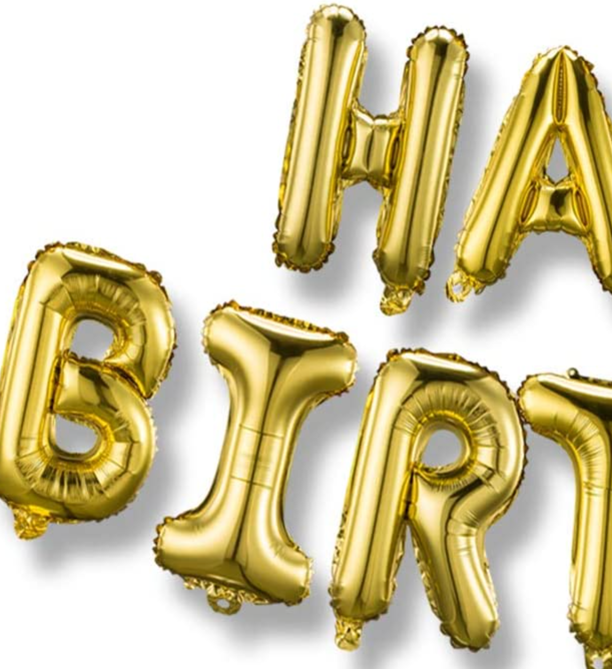 Set Balon - Happy Birthday - auriu