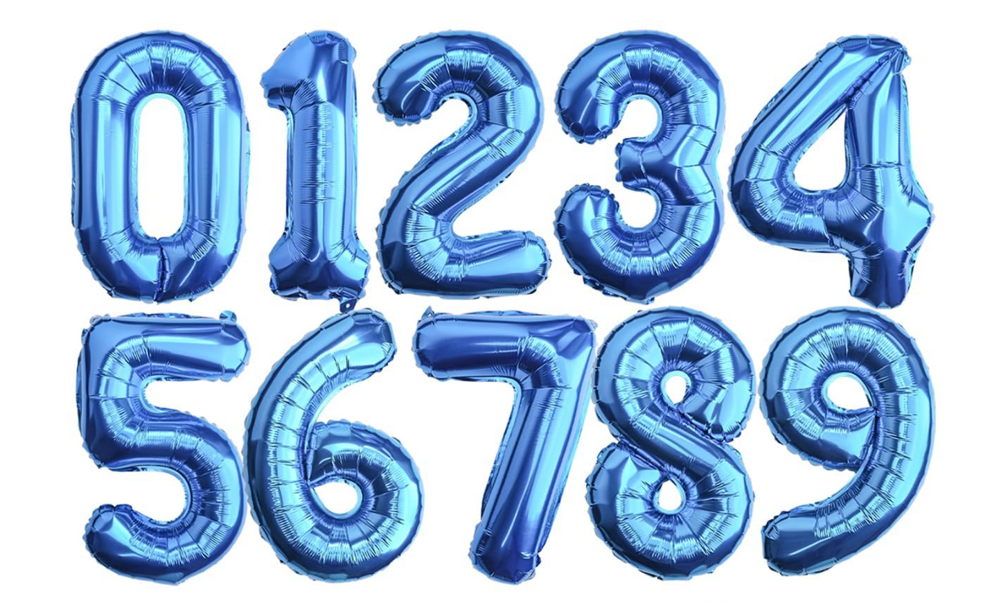 Balon cifra - blue - 70cm