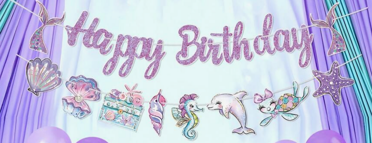 Ghirlanda - Happy Birthday - Mermaid