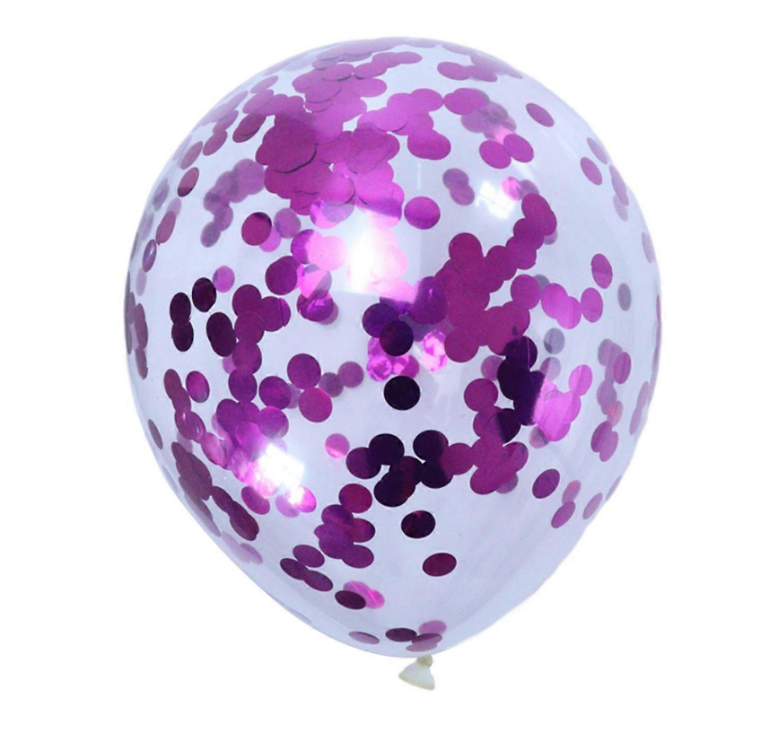 Balon - Purple - confetti