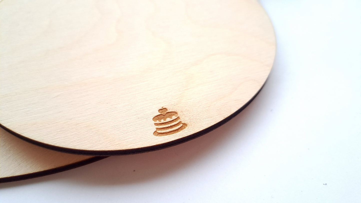 Lemn - Disc platou - cake