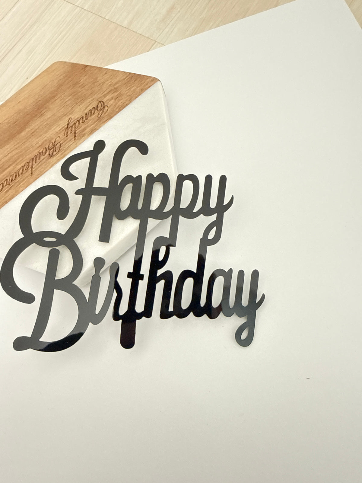 Happy Birthday - negru 5