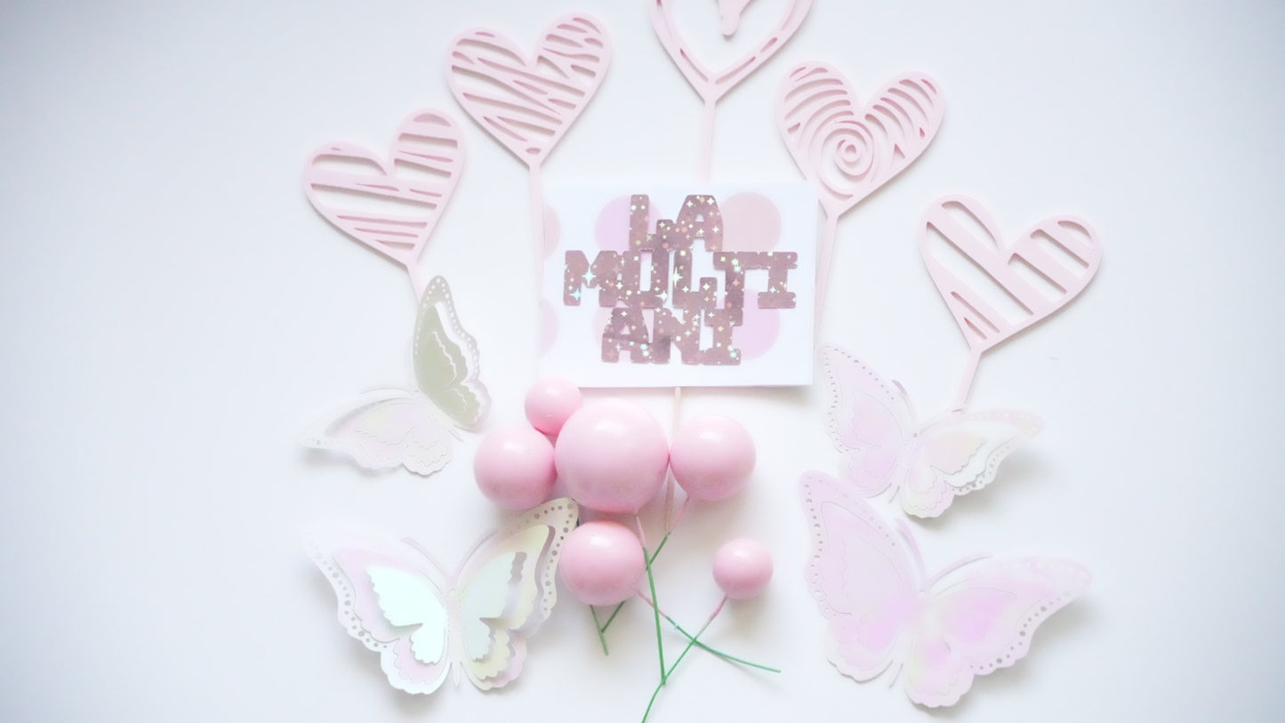 Special Candy - Set - La multi ani Pink Fluturi