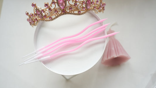 Lumanare - Ondulata - Roz