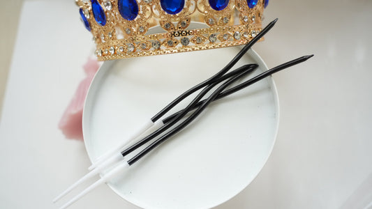 Lumanare - Ondulata - Negru