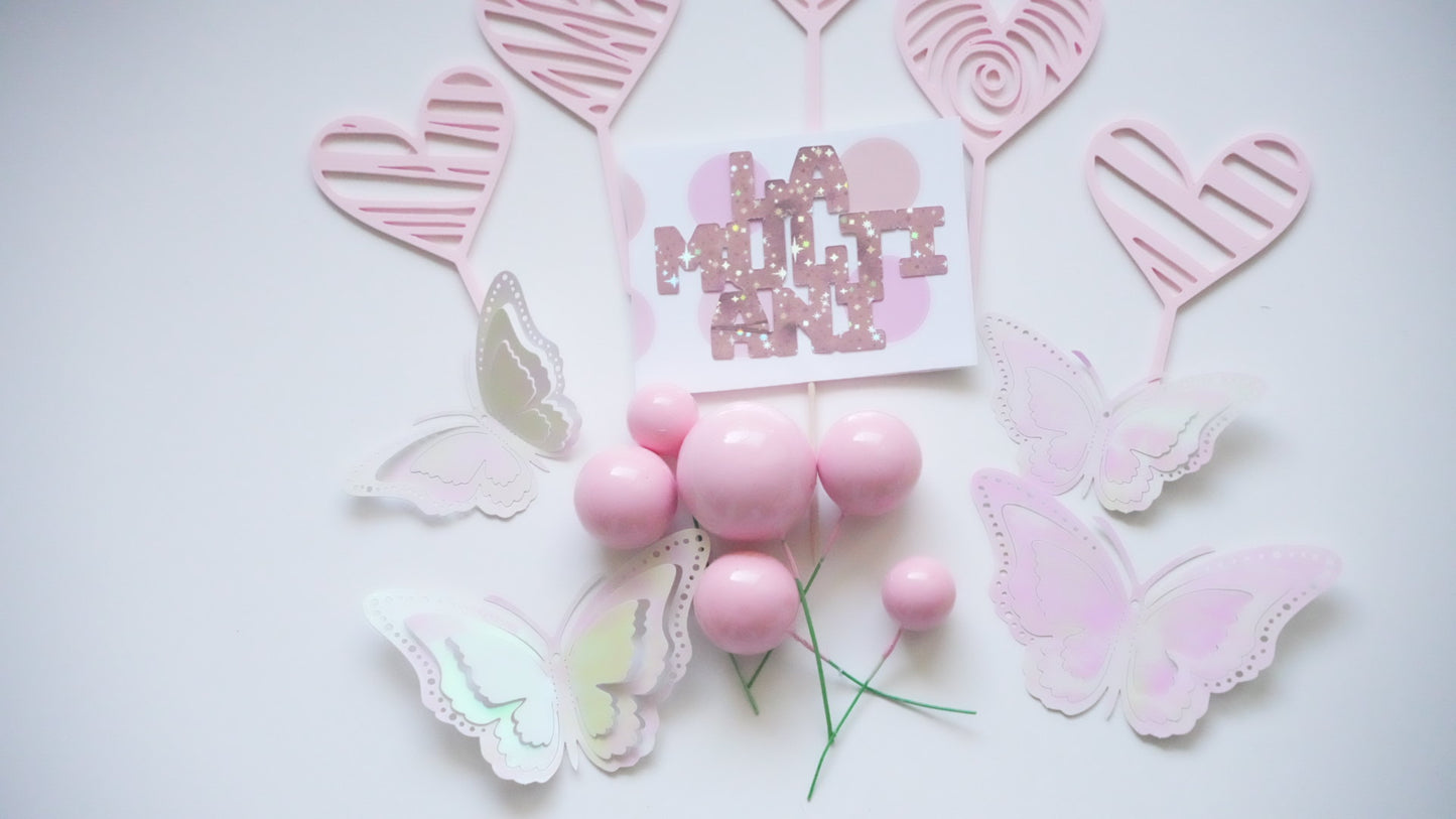 Special Candy - Set - La multi ani Pink Fluturi