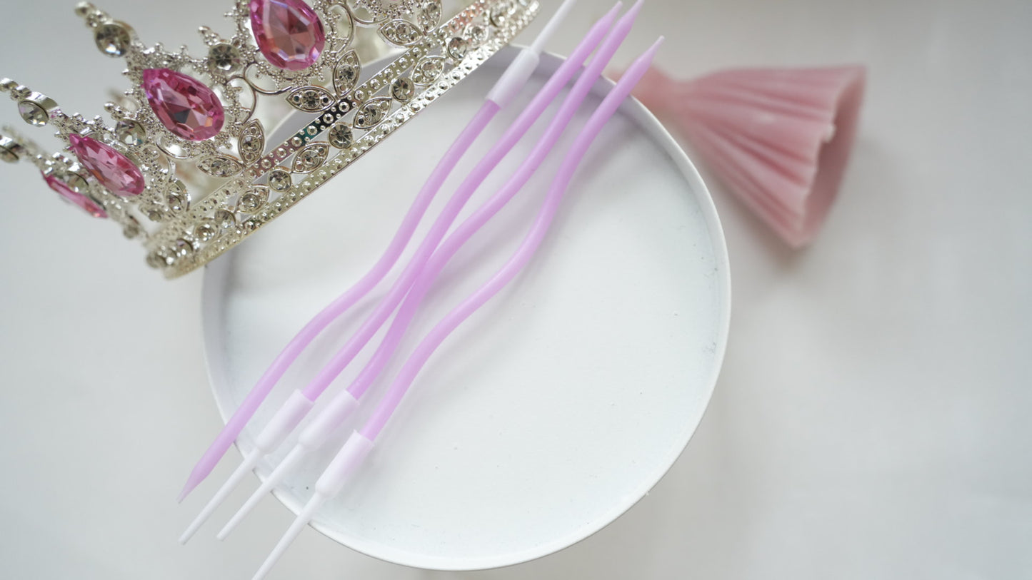 Lumanare - Ondulata - Mov inchis