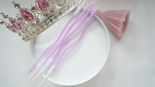 Lumanare - Ondulata - Mov inchis