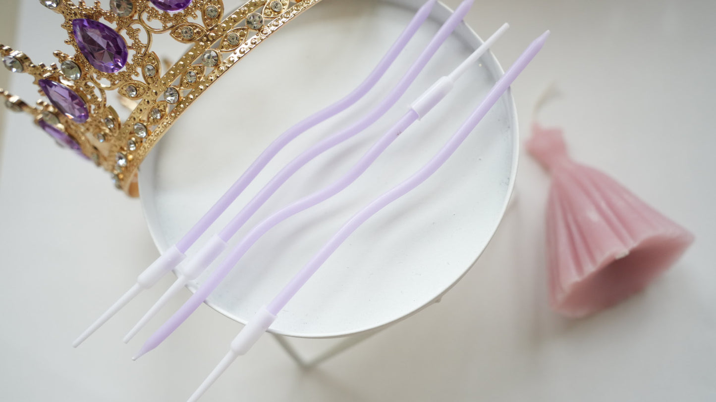 Lumanare - Ondulata - Mov deschis