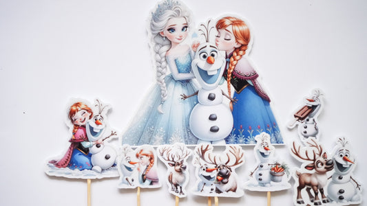 Decorațiune tort Frozen Baby, ideală pentru torturi copii