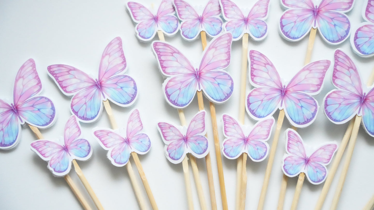 Fluturi - pastel print