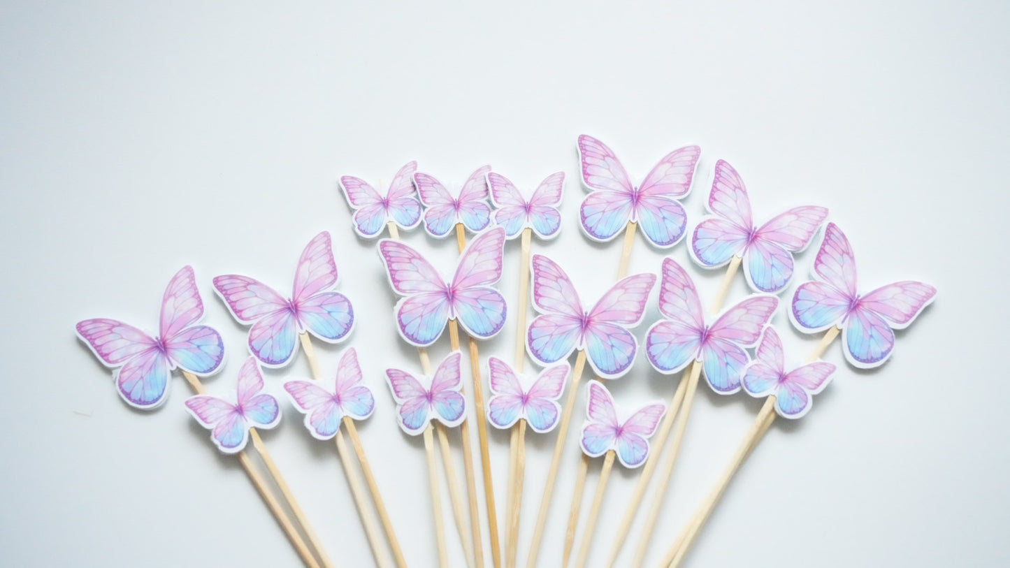 Fluturi - pastel print