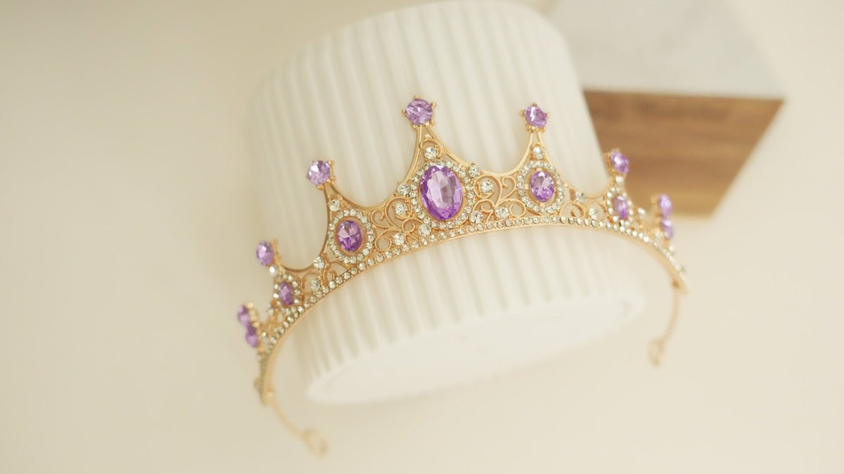 Diadema - Auriu mov pointy