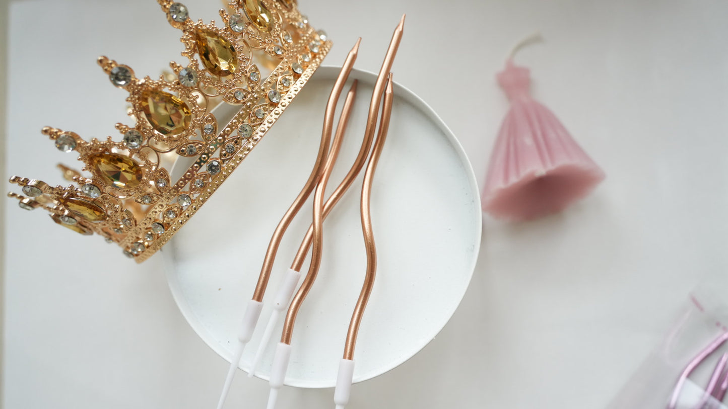 Lumanare - Ondulata - Auriu