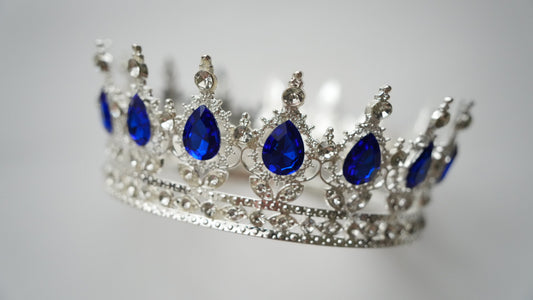 Coroana - Argintiu - Albastru royal