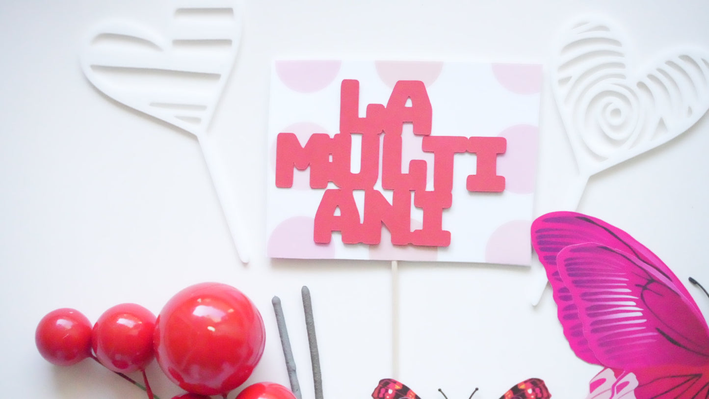 Special Candy - Set - La multi ani Red Pink Fluturi