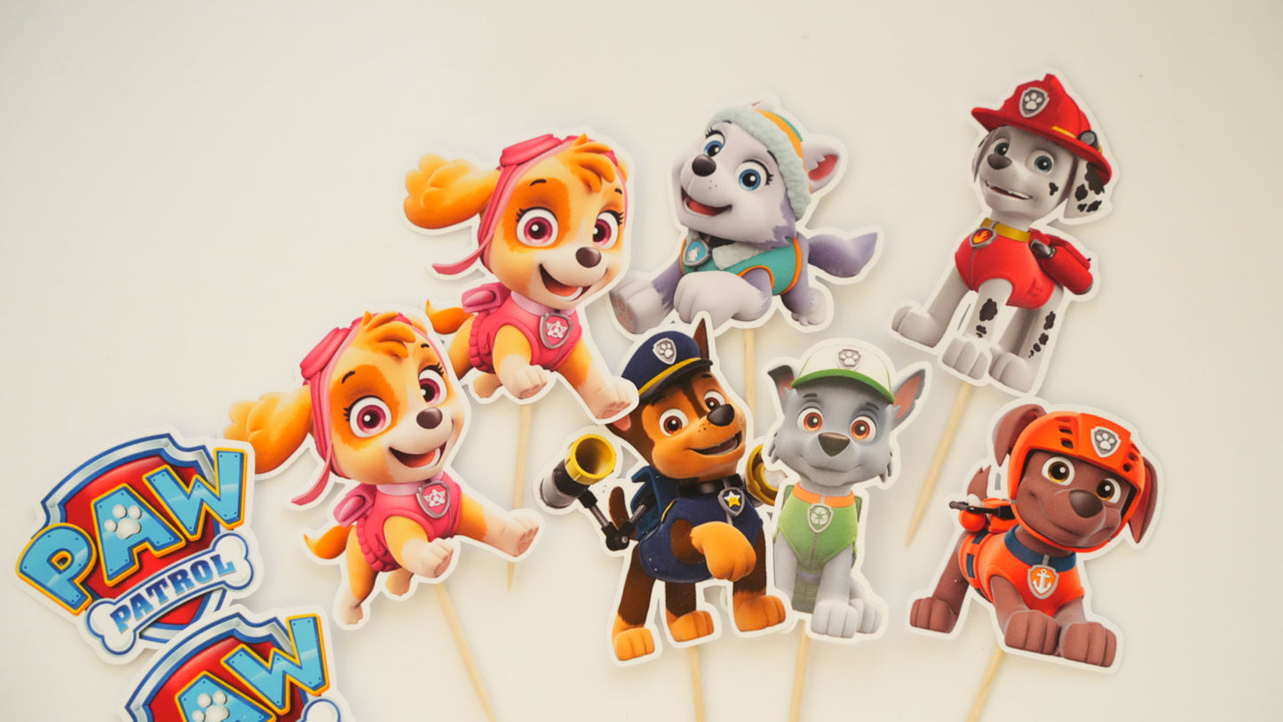 Mini toppere -  Paw Patrol