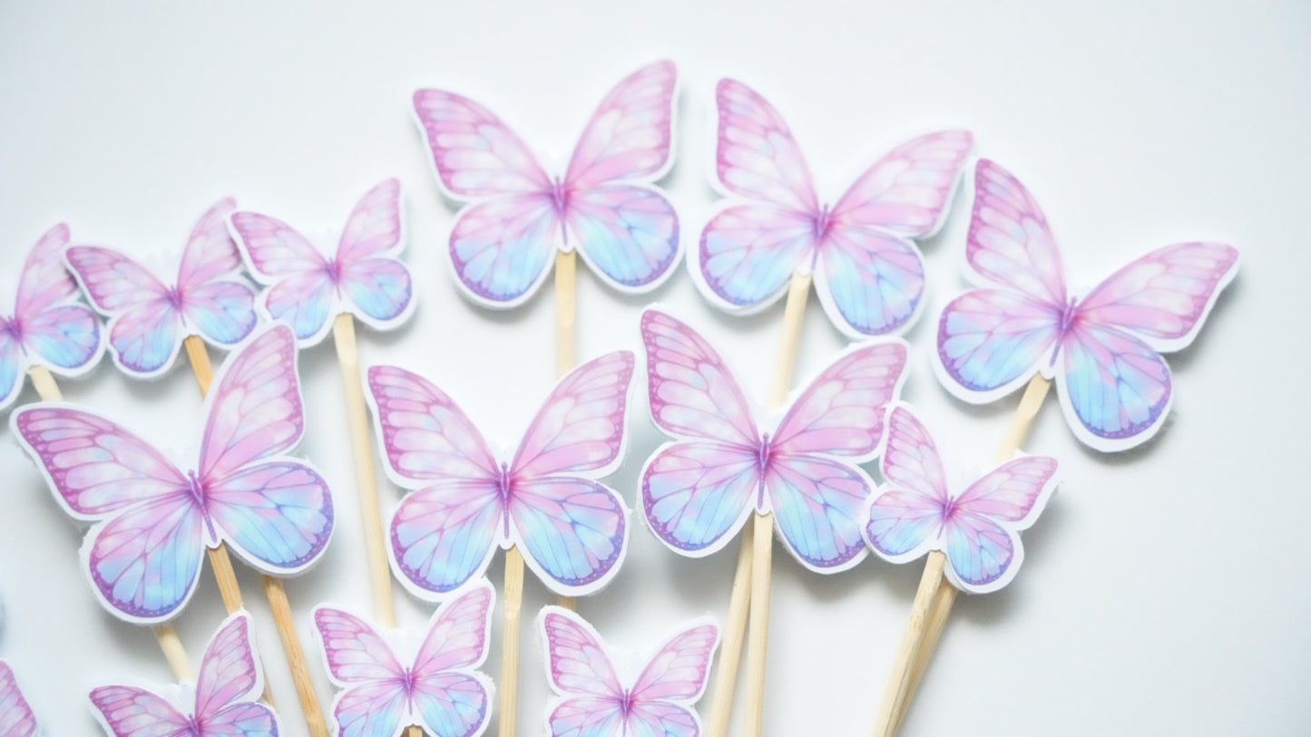 Fluturi - pastel print