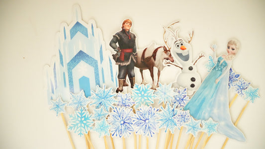 Ornament castel Frozen pentru tort aniversar