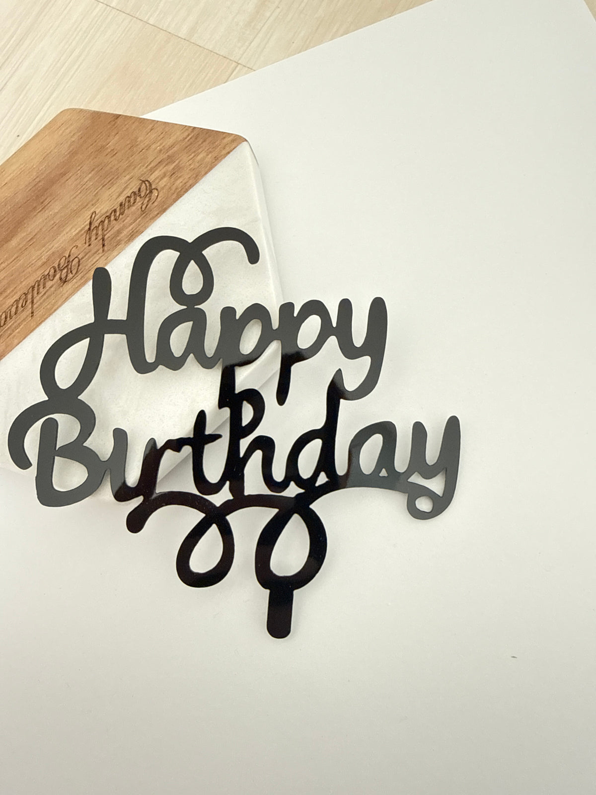 Happy Birthday - negru 3