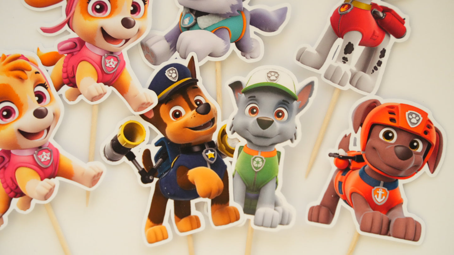 Mini toppere -  Paw Patrol