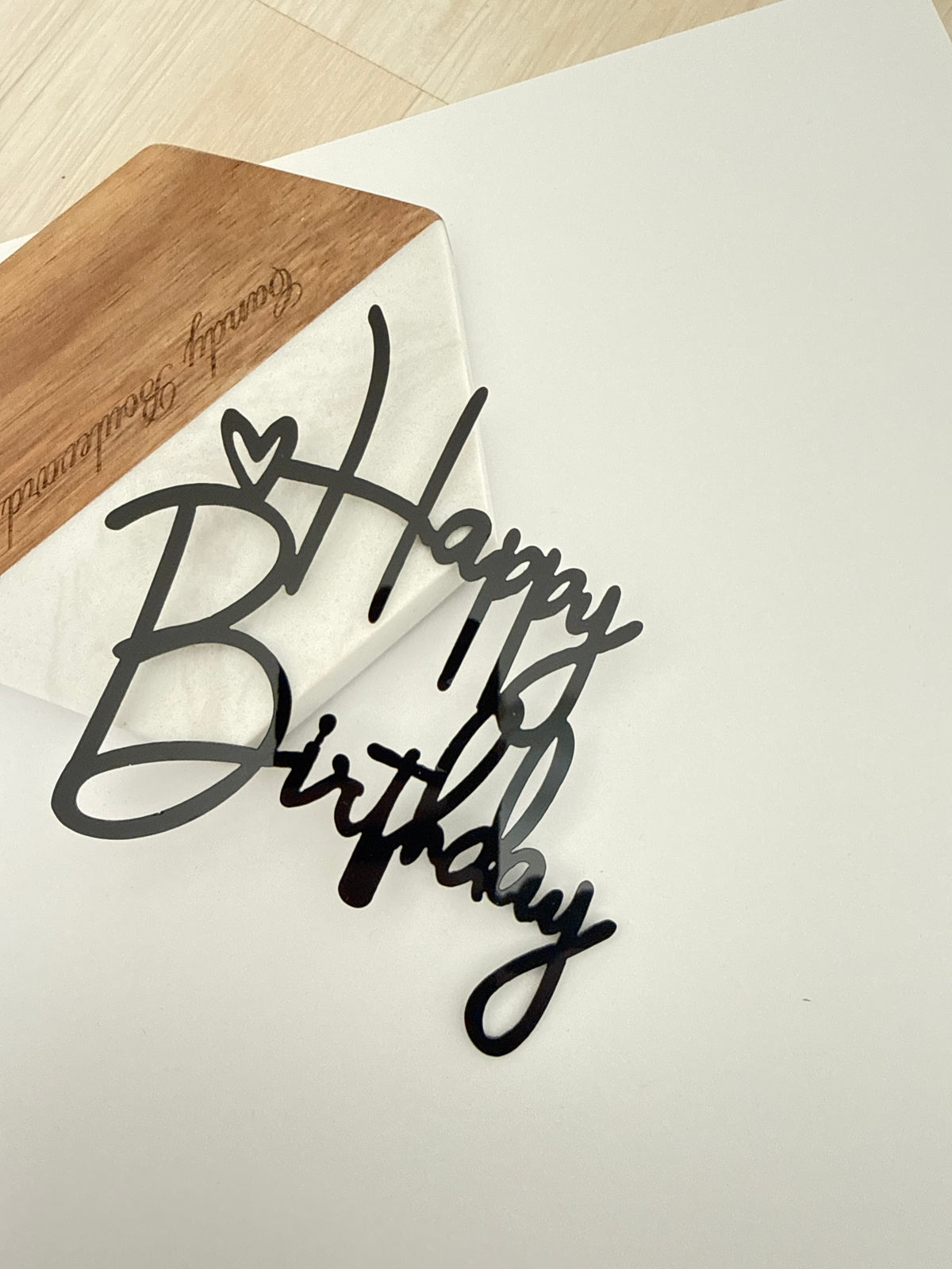 Happy Birthday - negru 4