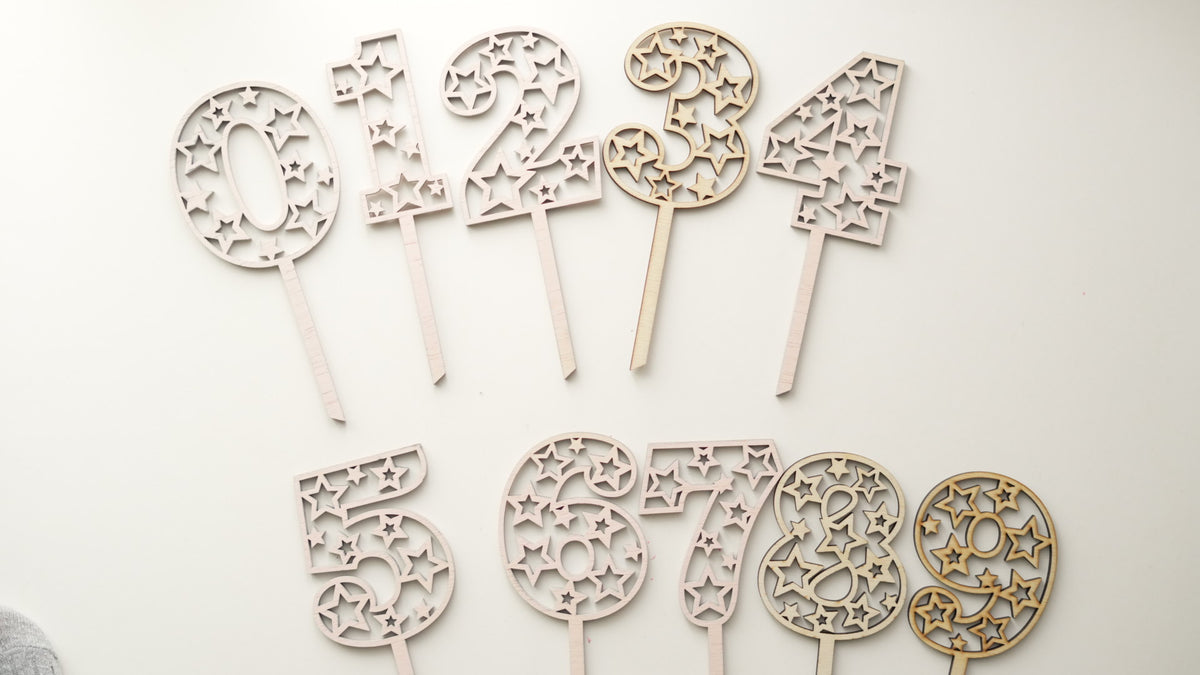 Special Candy - Set - Cifre de lemn