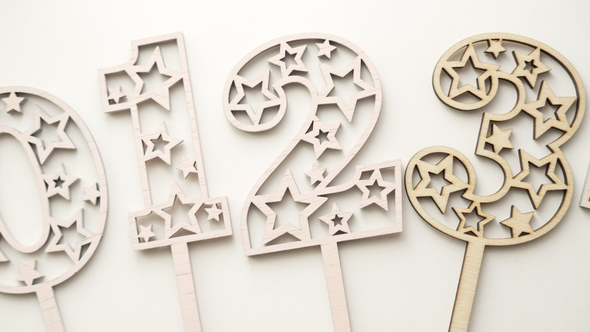 Special Candy - Set - Cifre de lemn