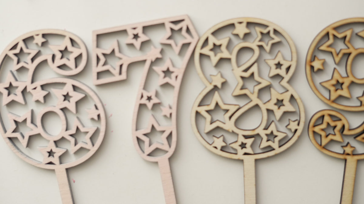 Special Candy - Set - Cifre de lemn