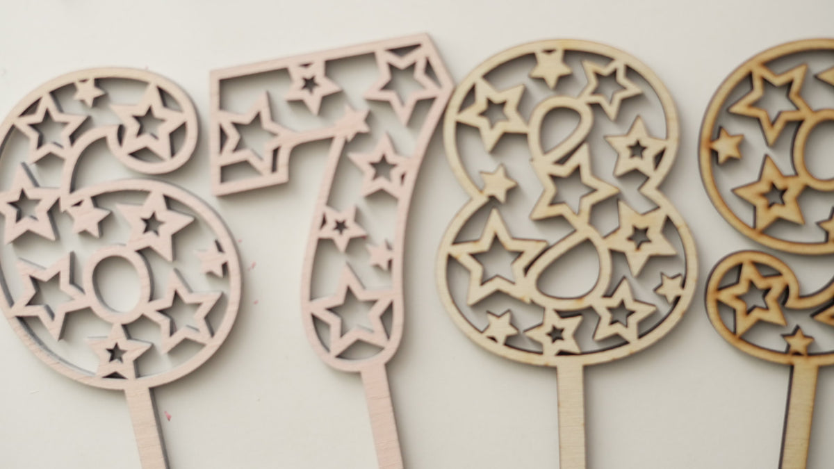 Special Candy - Set - Cifre de lemn