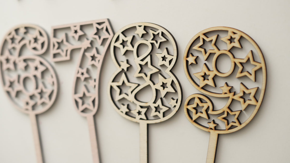 Special Candy - Set - Cifre de lemn