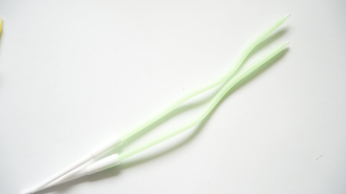 Lumanare - ondulata - verde