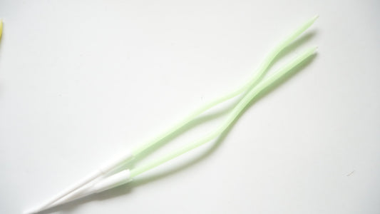 Lumanare - ondulata - verde