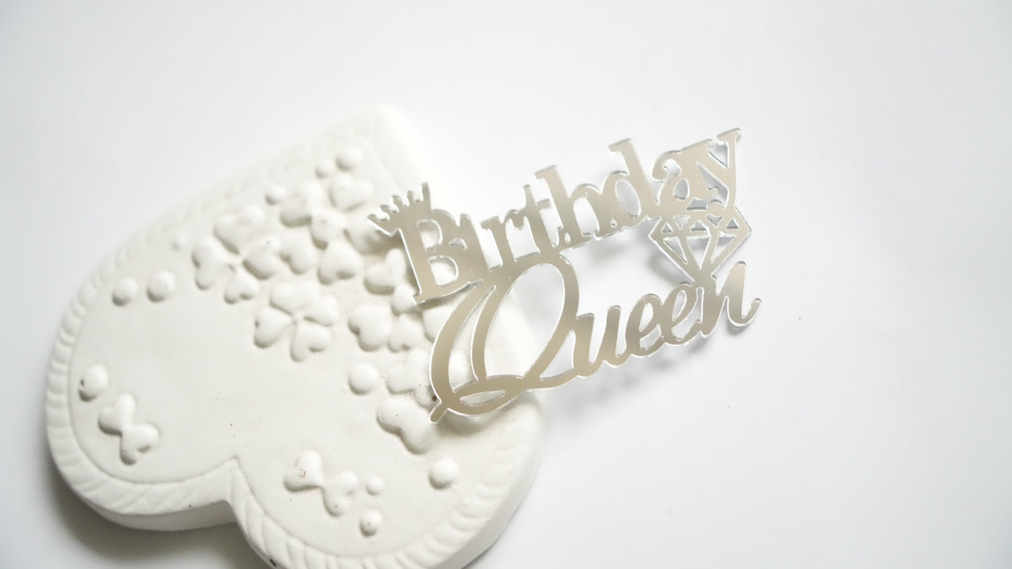 Birthday Queen - argintiu curl