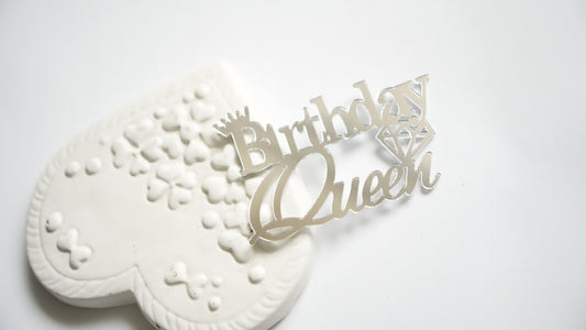 Birthday Queen - argintiu curl