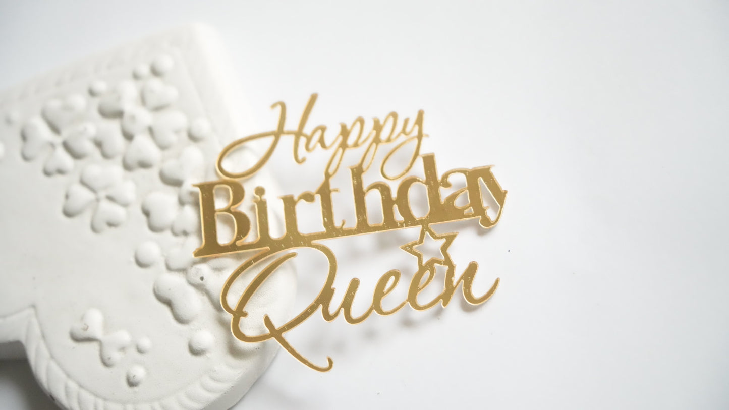 Birthday Queen - auriu straight