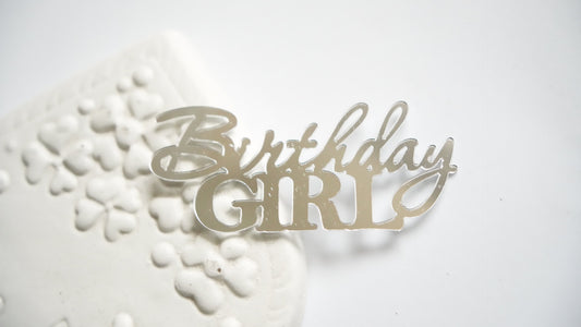 Birthday Girl - argintiu straing