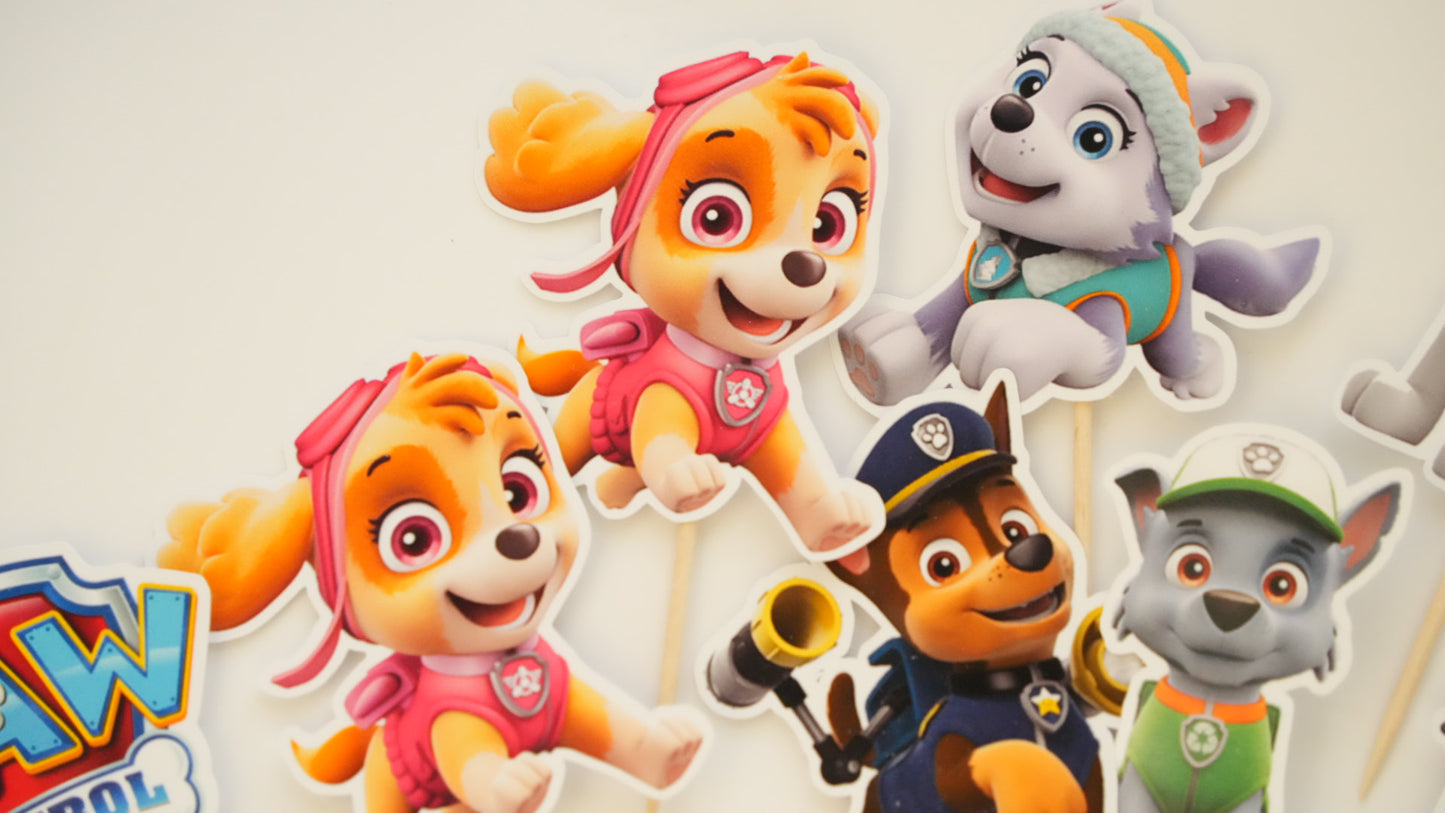 Mini toppere -  Paw Patrol